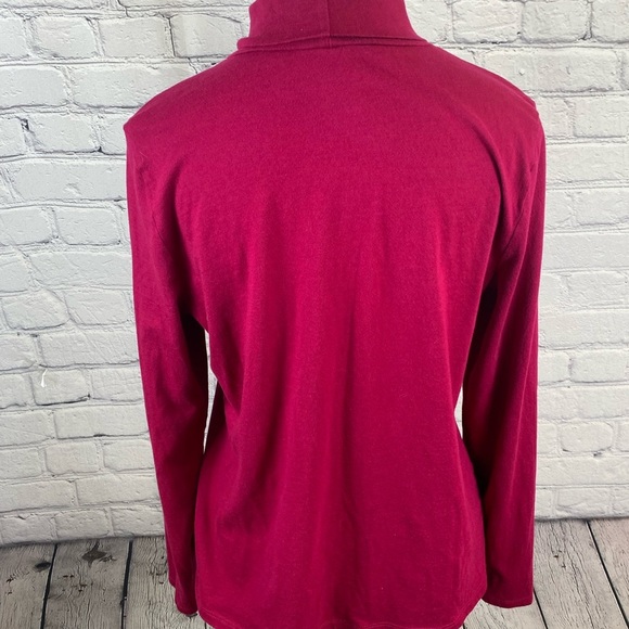 Talbots Pink Long Sleeved Turtleneck Shirt size Large EUC Talbots Long Sleeved - Picture 4 of 8